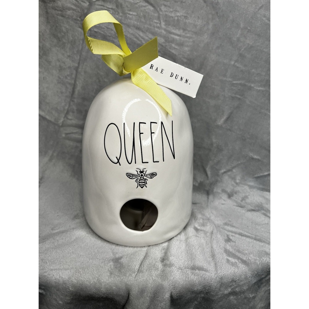 Rae Dunn Queen Bee Hive Shaped BirdHouse